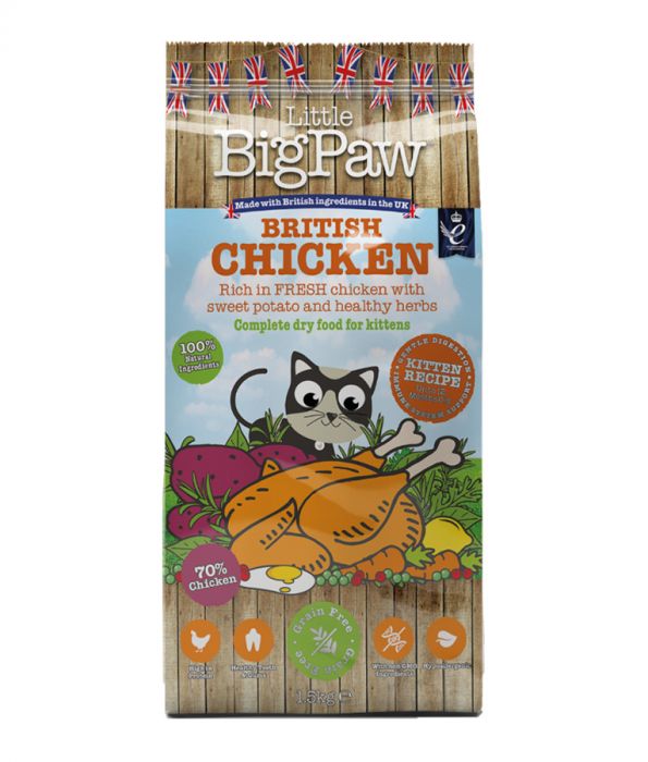 Little Big Paw British Chicken for Kitten (1.5 KG) (4595961921589)