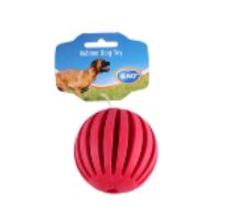 Duvo Rubber Tanzanian Ball Red/Green 7.5cm - Dog Toy