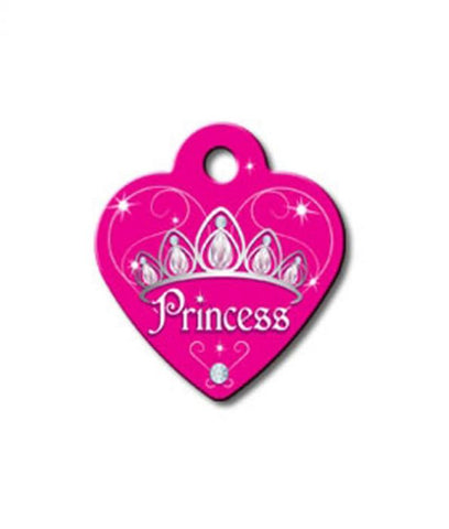 ID Tag - Heart Small Dark Princess (4605506551861)