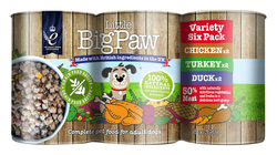 Little Big Paw Variety Pack Dog Wet Food 6x390g