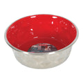DIAMONDS STAINLESS NON-SLIP DOG BOWLS - RED (4615514816565)