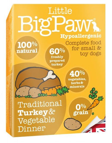 Little Big Paw Dog Turkey & Vegetable Dinner (150g) (4597573910581)