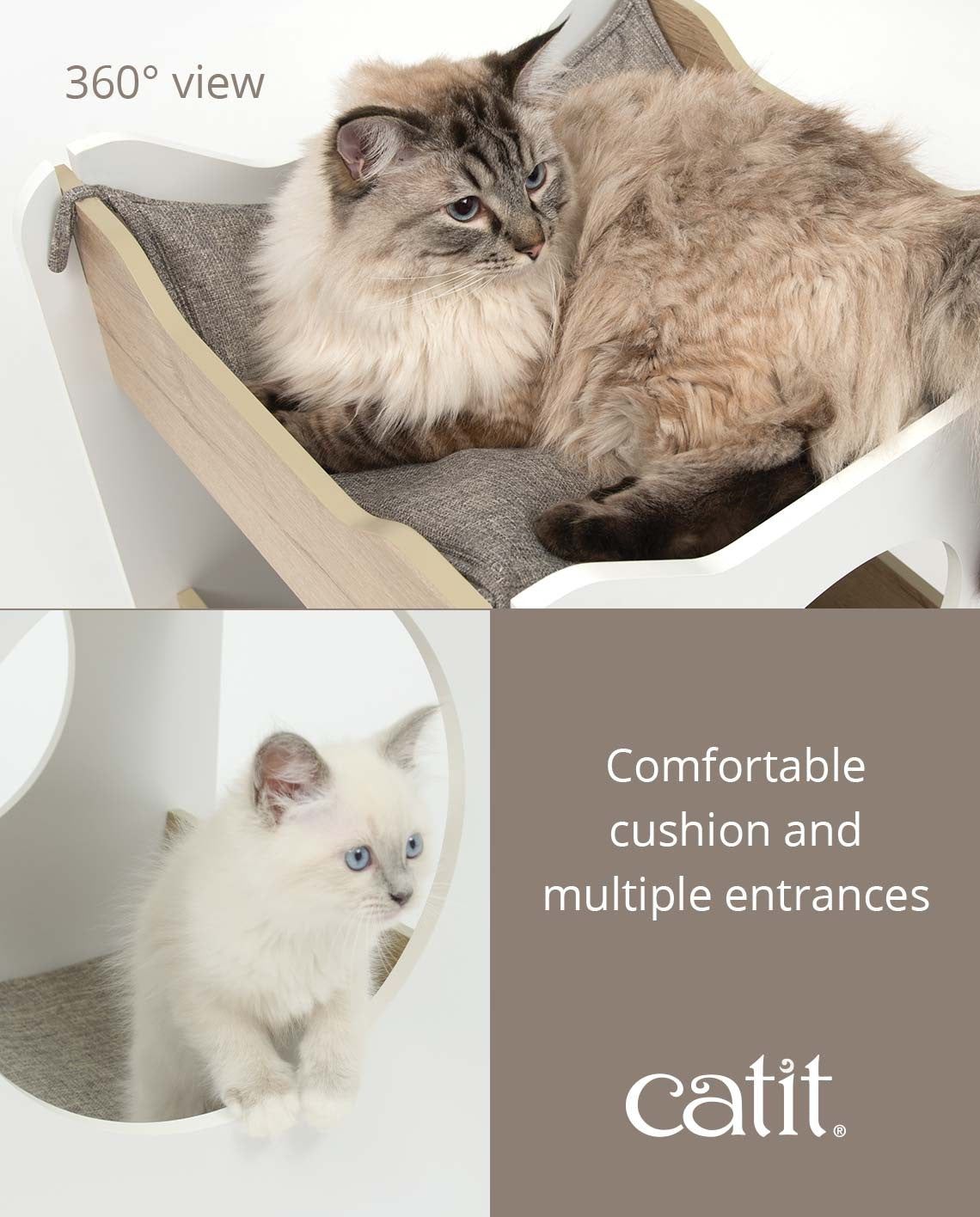 PREMIUM CAT FURNITURE COTTAGE - WHITE (4605520478261)