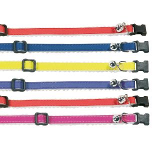 *Flamingo Cat Collar Lined Bright