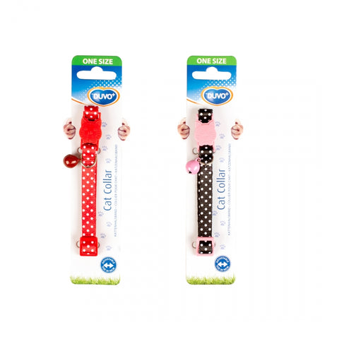 CAT COLLAR WITH DOTS 20-30CM/10MM