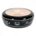 NO WASTE CERAMIC CAT BOWL BUFFET - BLACK (4604487237685)