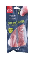 Pets Unlimited Medium Chewy Bone Dog Treats with Duck (2 Pieces)