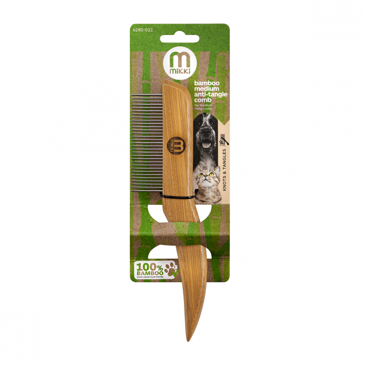 *BAMBOO ANTI-TANGLE COMB - MEDIUM