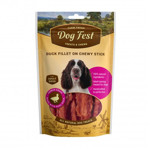 Dog Fest Duck fillet on a chewy stick for adult dogs - 90g