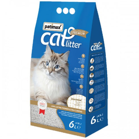 Patimax Premium Ultra Clumping Cat Litter - Unscented
