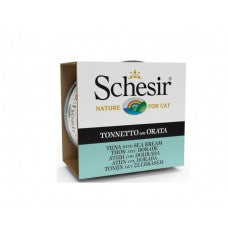 Schesir Cat Can Jelly Tuna with Seabream 85g