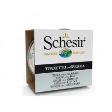 Schesir Cat Can Jelly Tuna with Seabass 85g