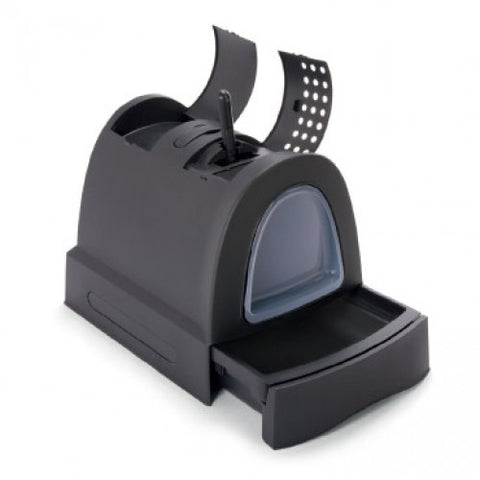 IMAC CAT LITTER BOX -BLACK (4601360056373)