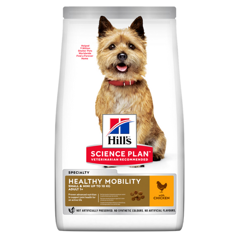 HILL’S SCIENCE PLAN Healthy Mobility Small & Mini Adult Dog Food With Chicken (1.5kg)