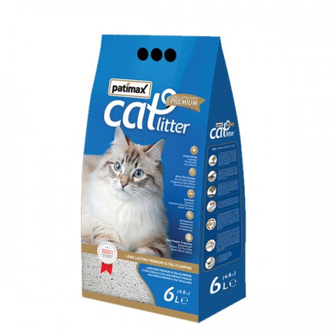 Patimax Premium Ultra Clumping Cat Litter - Baby Powder