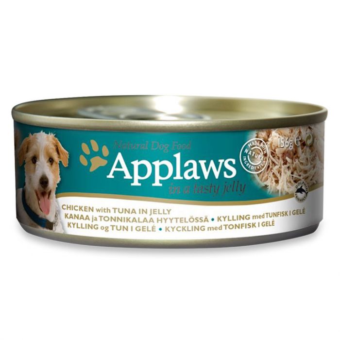 Applaws Dog Chicken with Tuna in Jelly 156g Tin (4597569224757)