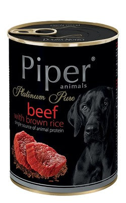 Piper Animals Wet Food with Beef & Brown Rice 400g