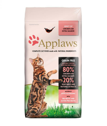 Applaws Chicken & Salmon Dry Adult Cat Food (2KG) (4630547562549)