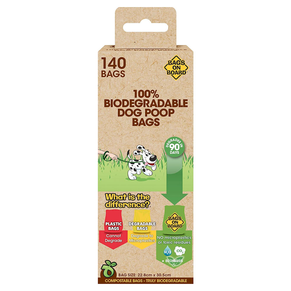 100% Biodegradable Dog Poop Bags 140 bags