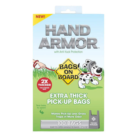 BOB Hand Armor with Extra Thick Pick Up Bags (100bags)