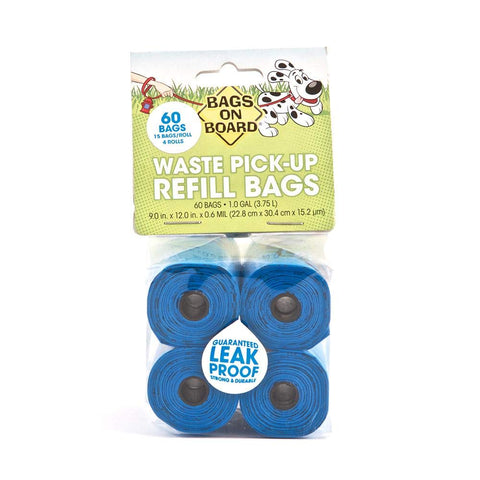 BOB Refill Bags – Blue 60 bags (4×15)