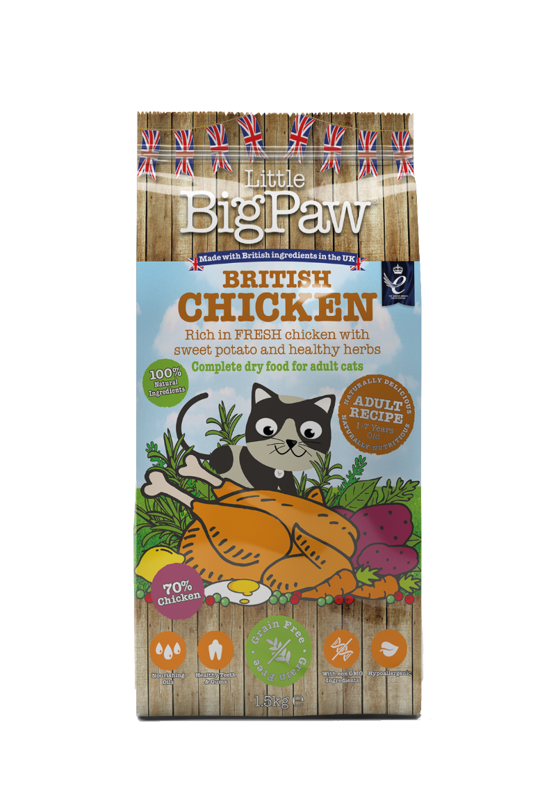 Little Big Paw British Chicken for Adult Cats (1.5 KG) (4595969753141)