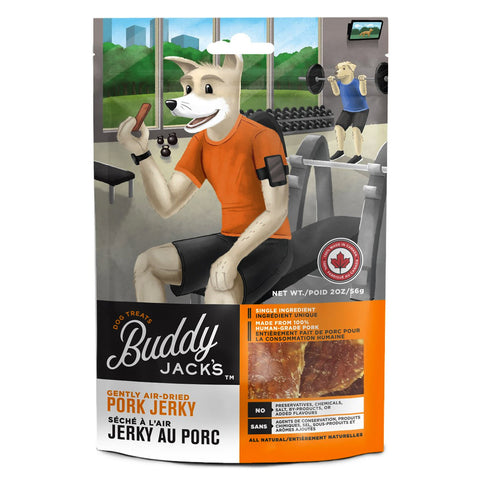 Buddy Jack’s Pork Jerky Dog Treats 2oz / 56gm