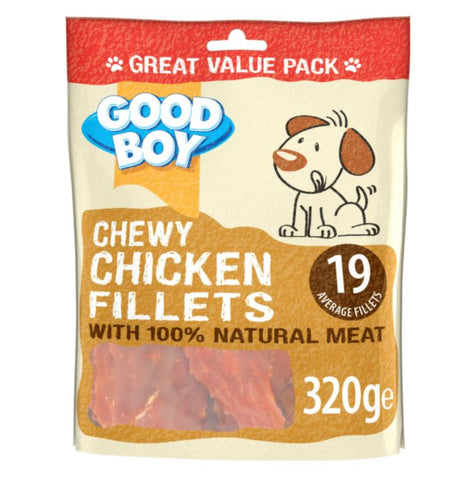 CHEWY CHICKEN FILLETS - 320G VALUE PACK