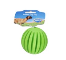 *Duvo Rubber Tanzanian Ball Red/Green 7.5cm - Dog Toy