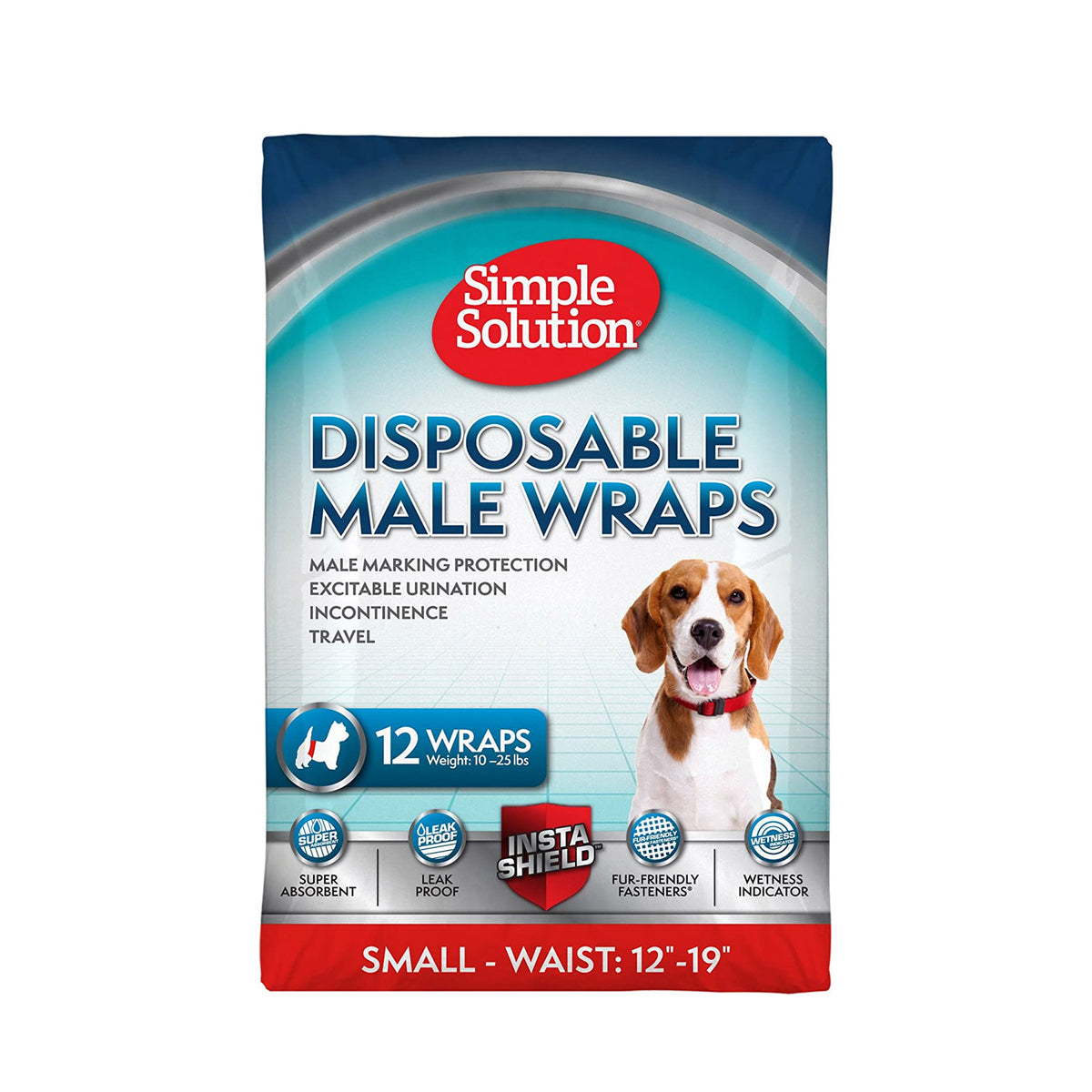 *Simple Solution Disposable Male Dog Wraps