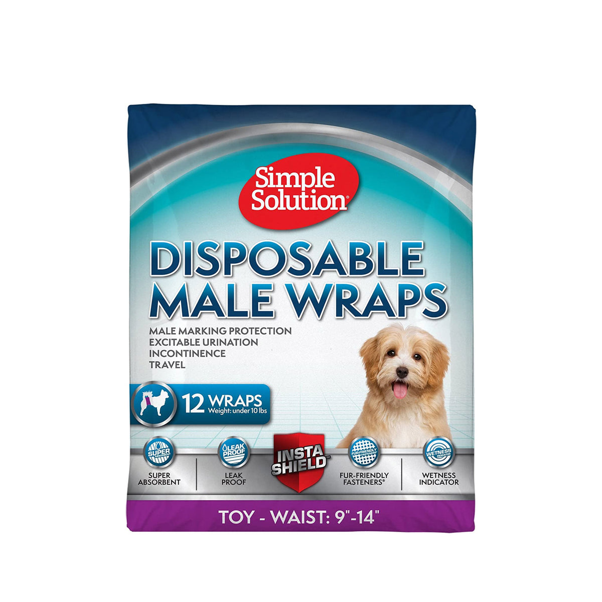 *Simple Solution Disposable Male Dog Wraps
