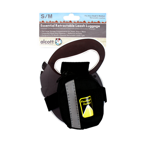 LUGGAGE FOR RETRACTABLE LEASH, LARGE - BLACK (4635250622517)