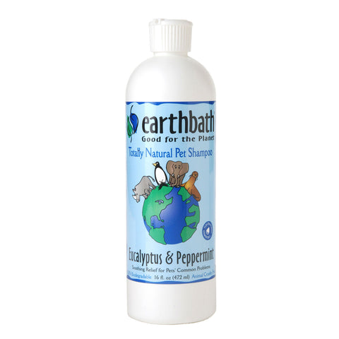 *earthbath® Soothing Stress Relief Shampoo, Eucalyptus & Peppermint, Promotes Relaxation & Stress Relief, Made in USA, 16 oz