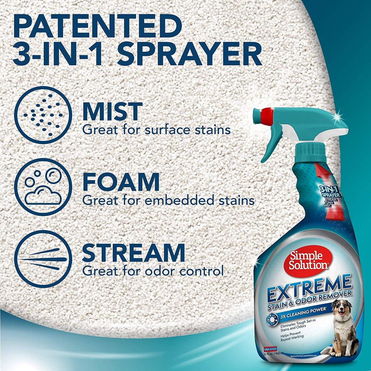 Extreme Pet Stain & Odor Remover Dog - 945ml (32oz)