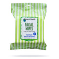 *earthbath® Facial Wipes, Hypo-Allergenic Cucumber Melon for Dogs, Cats, Puppies & Kittens, 25 ct re-sealable package