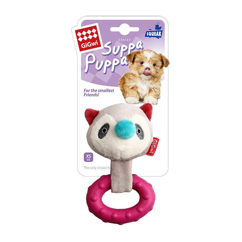 *GiGwi Suppa Puppa Coon with Squeaker inside – Plush/TPR (Small)