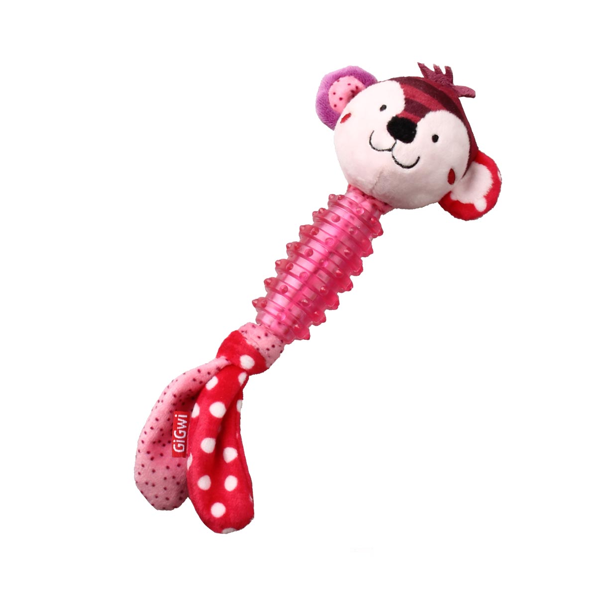 *GiGwi Suppa Puppa Monkey with Squeaker inside – Plush/TPR (XSmall)