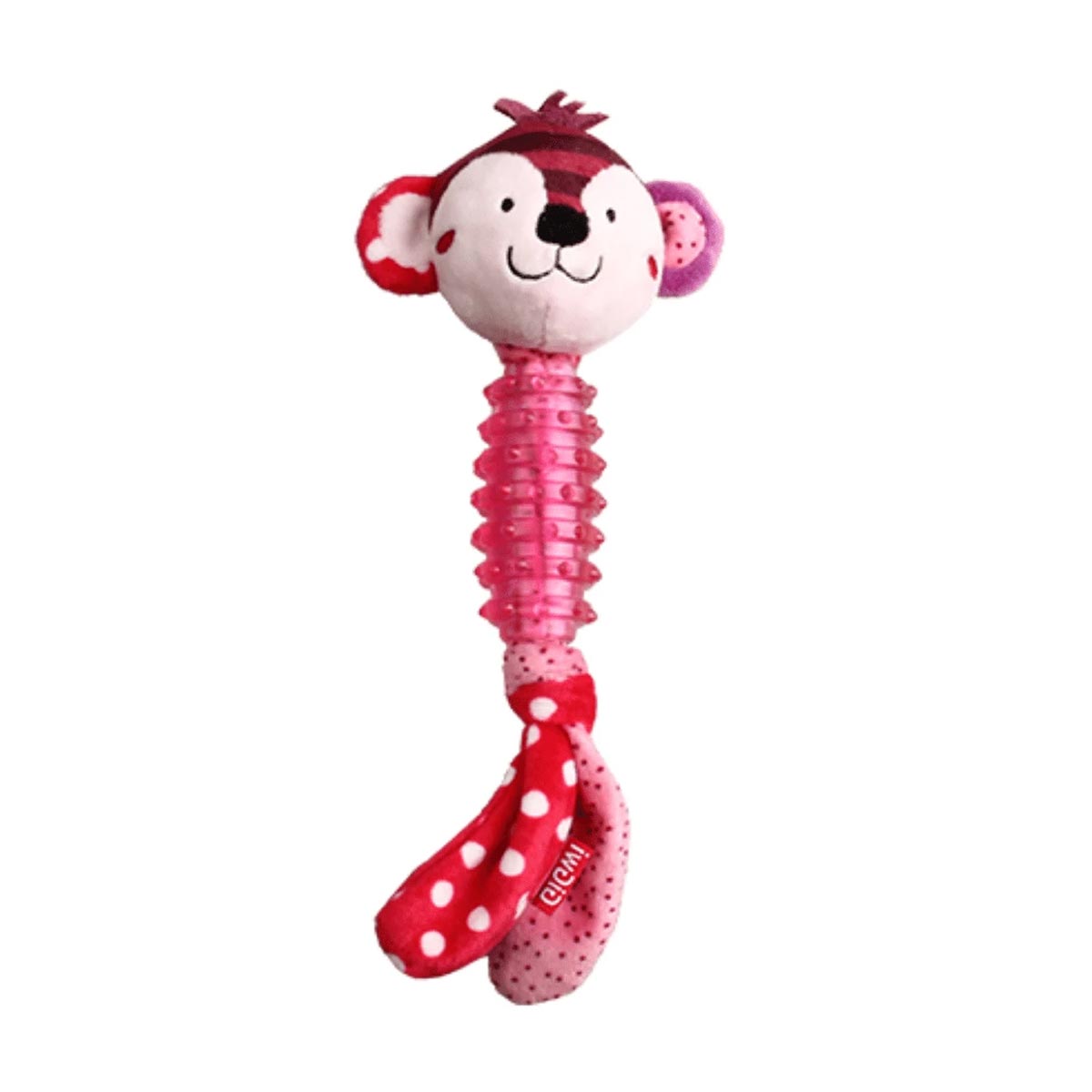 GiGwi Suppa Puppa Monkey with Squeaker inside – Plush/TPR (XSmall)