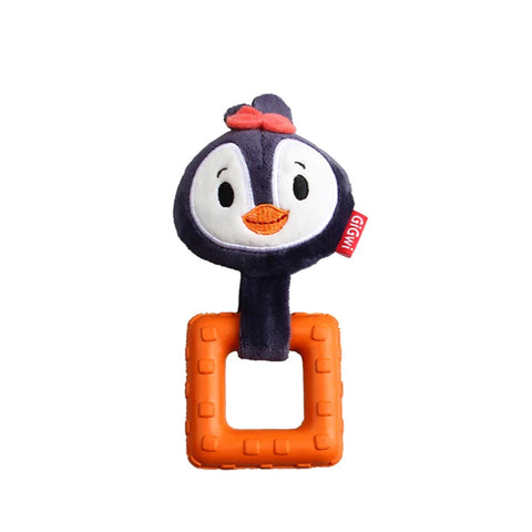*GiGwi Suppa Puppa Penguin with Squeaker inside – Plush/TPR (Extra Small)