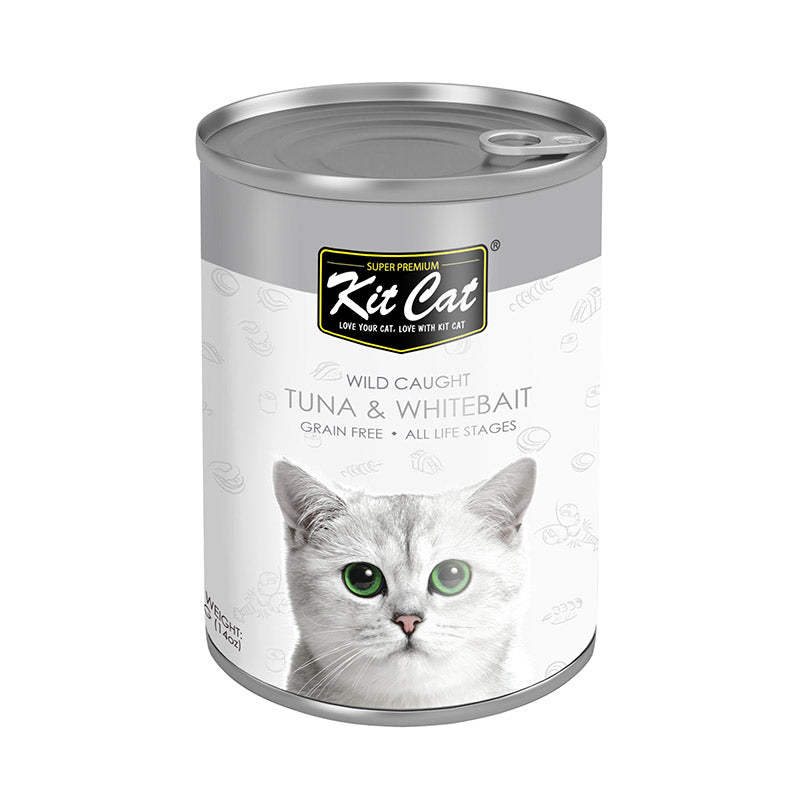 Kit Cat Wild Caught Tuna with Whitebait Canned Cat Food (400g) (4597825699893)