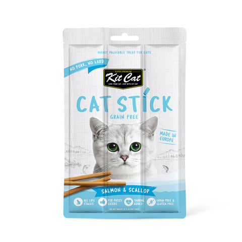 *Kit Cat Grain Free Cat Stick Salmon & Scallop 15g