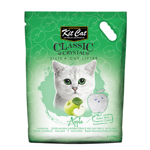 Kit Cat Classic Crystal Cat Litter – Apple (5 Litres)