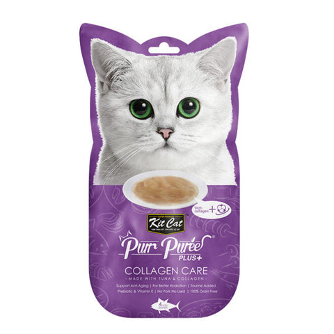 Kit Cat Purr Puree Plus+ Tuna & Collagen Care (4598865068085)