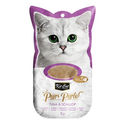 Kit Cat Purr Puree Tuna & Scallop (4598416048181)
