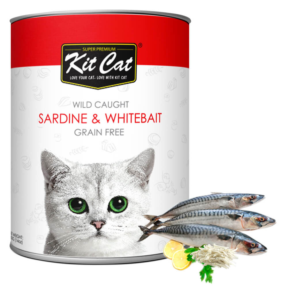 Kit Cat Wild Caught Sardine & WhiteBait (400g) (4597821145141)