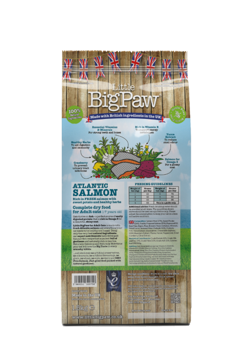 Little Big Paw Atlantic Salmon for Adult Cats (1.5 KG) (4595976306741)
