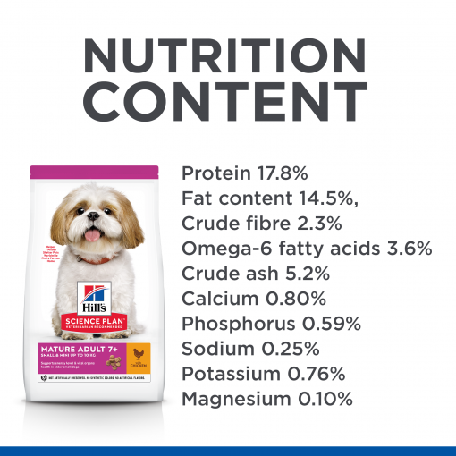 Science Plan Small & Mini Mature Adult 7+ Dog Food With Chicken (3kg) (4595883114549)
