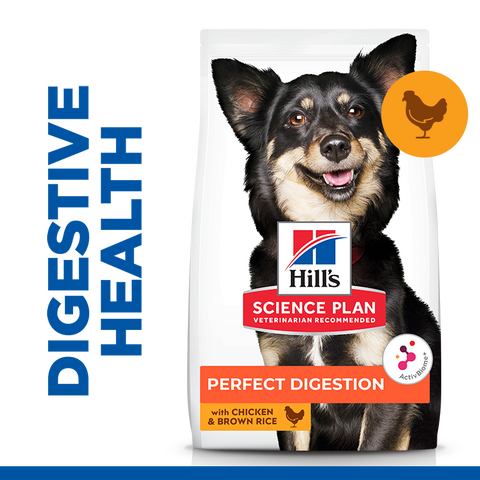 Hill’s Science Plan Perfect Digestion Small & Mini Adult 1+ Dog Food With Chicken & Brown Rice 1.5kg
