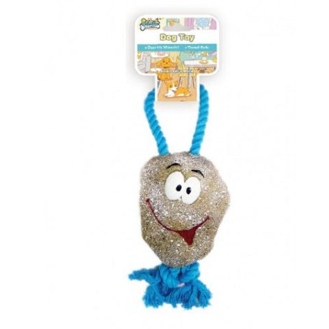 SOLEIL PETS(Pado) DOG TOY BALL ROCK WITH ROPE
