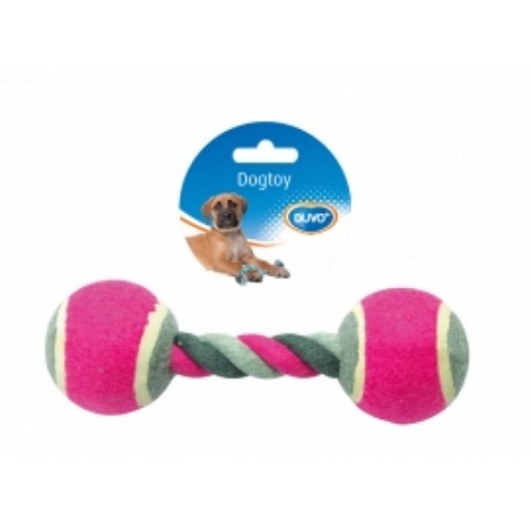 DUVO KNOTTED TENNIS BALL 2X-DOG TOY
